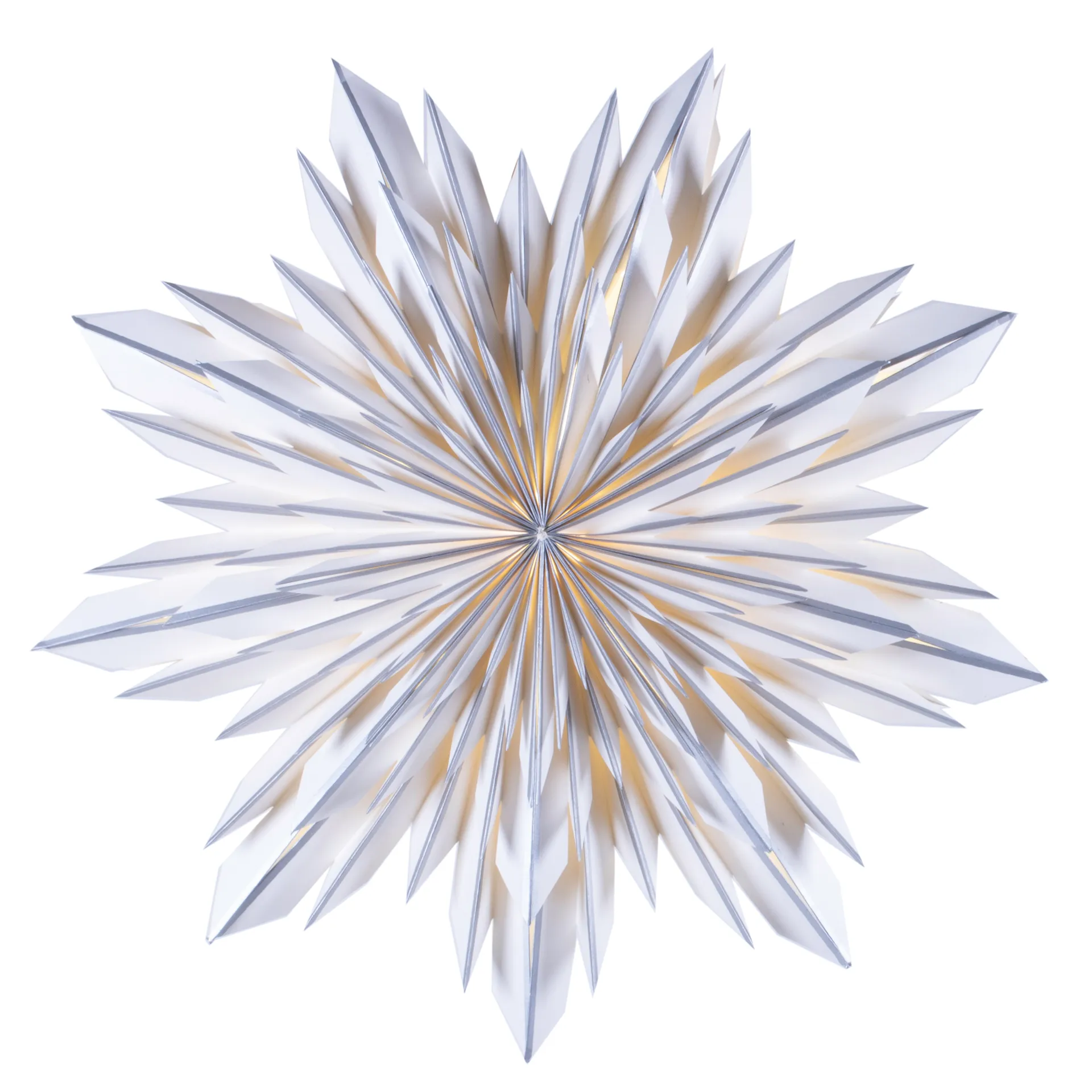 Elsa Adventsstern 60cm, Silber-weiß Watt & Veke