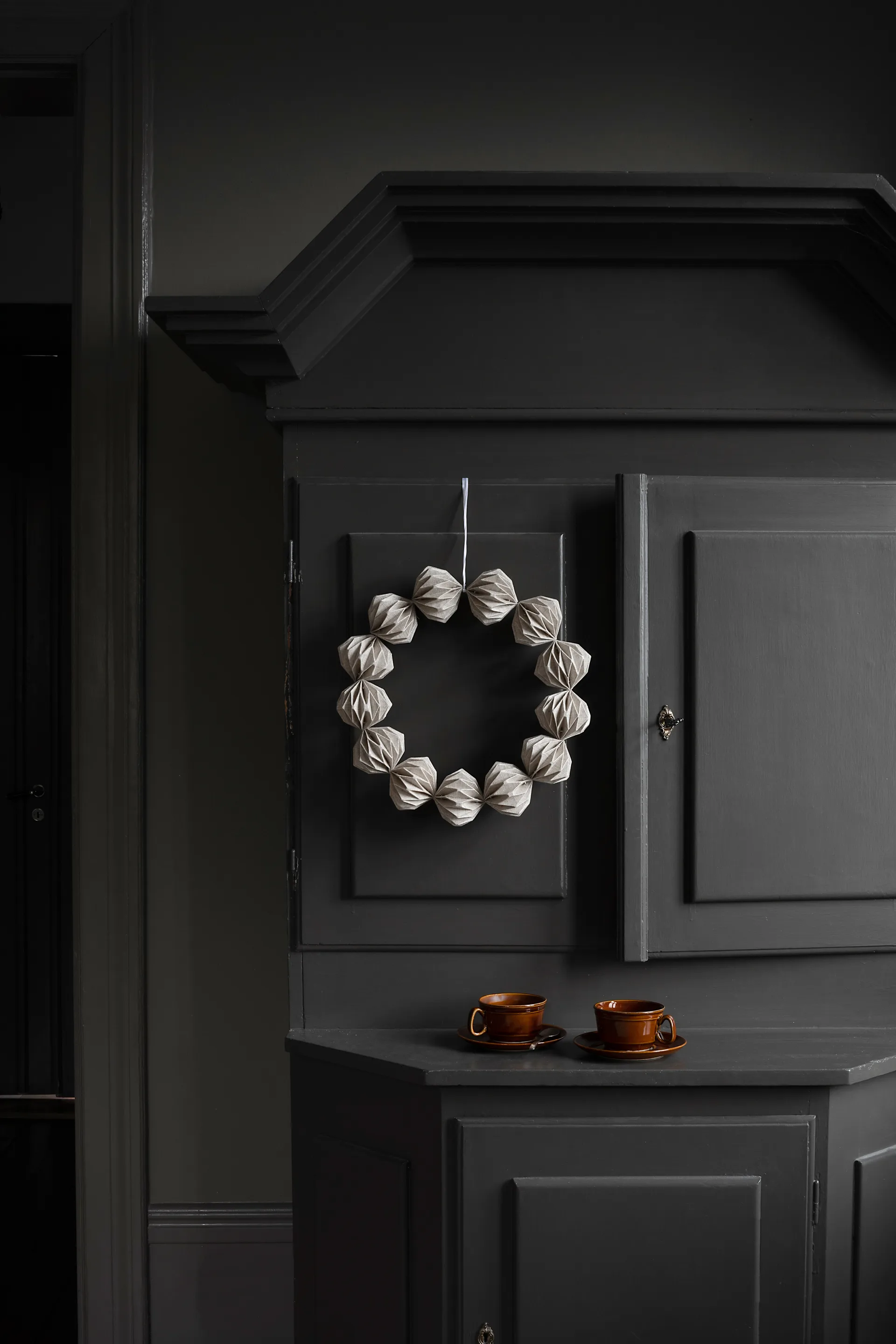 Linn Krans Ø40cm, Natural Watt & Veke