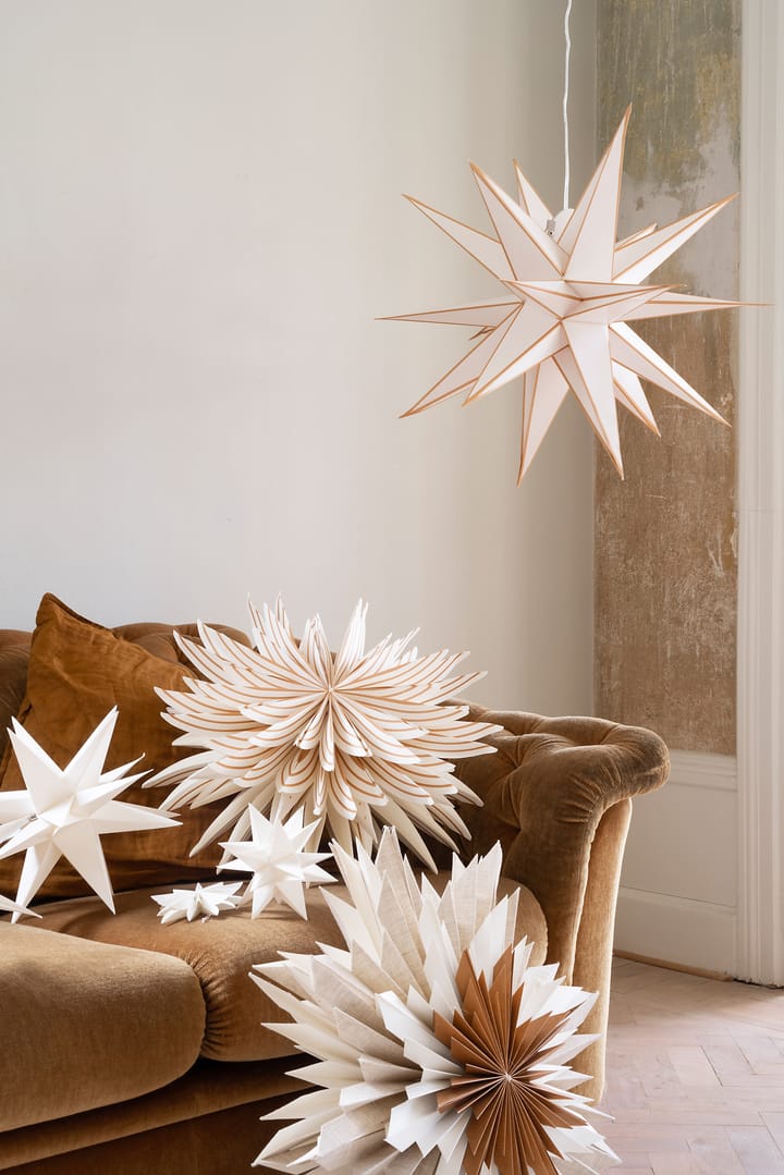 Lovisa Adventsstern Ø50cm, Weiß-gold Watt & Veke