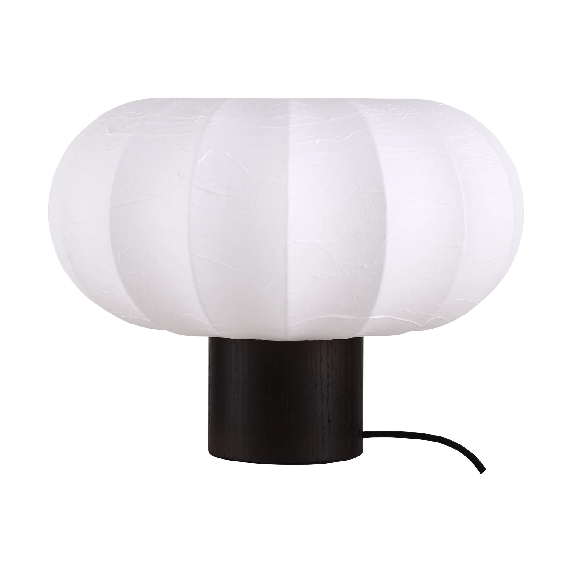 Lunari Tischlampe, White-Dunkle Esche, Ø32x24 cm Watt & Veke