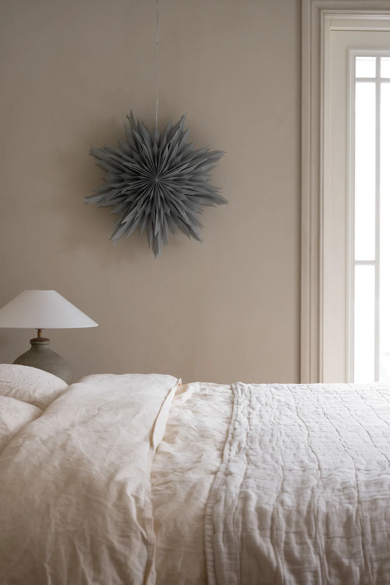 Oslo Weihnachtsstern Ø60cm, Grau Watt & Veke