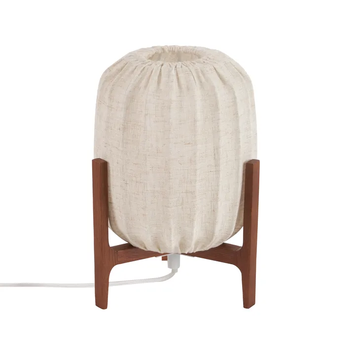 Prisma Tischleuchte - Dark ash-Natural, Mini Ø16x24,3 cm - Watt & Veke