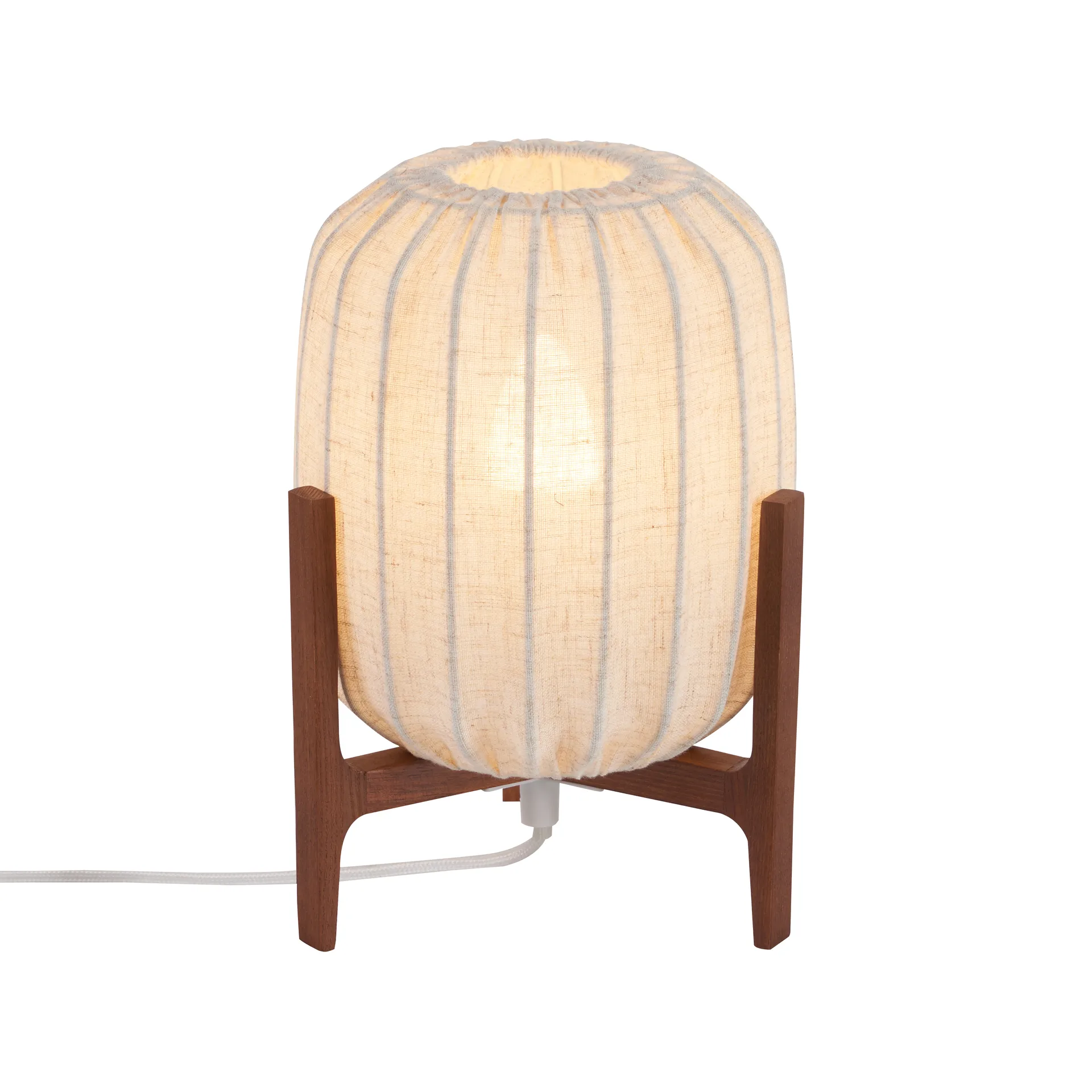 Prisma Tischleuchte, Dark ash-Natural, Mini Ø16x24,3 cm Watt & Veke