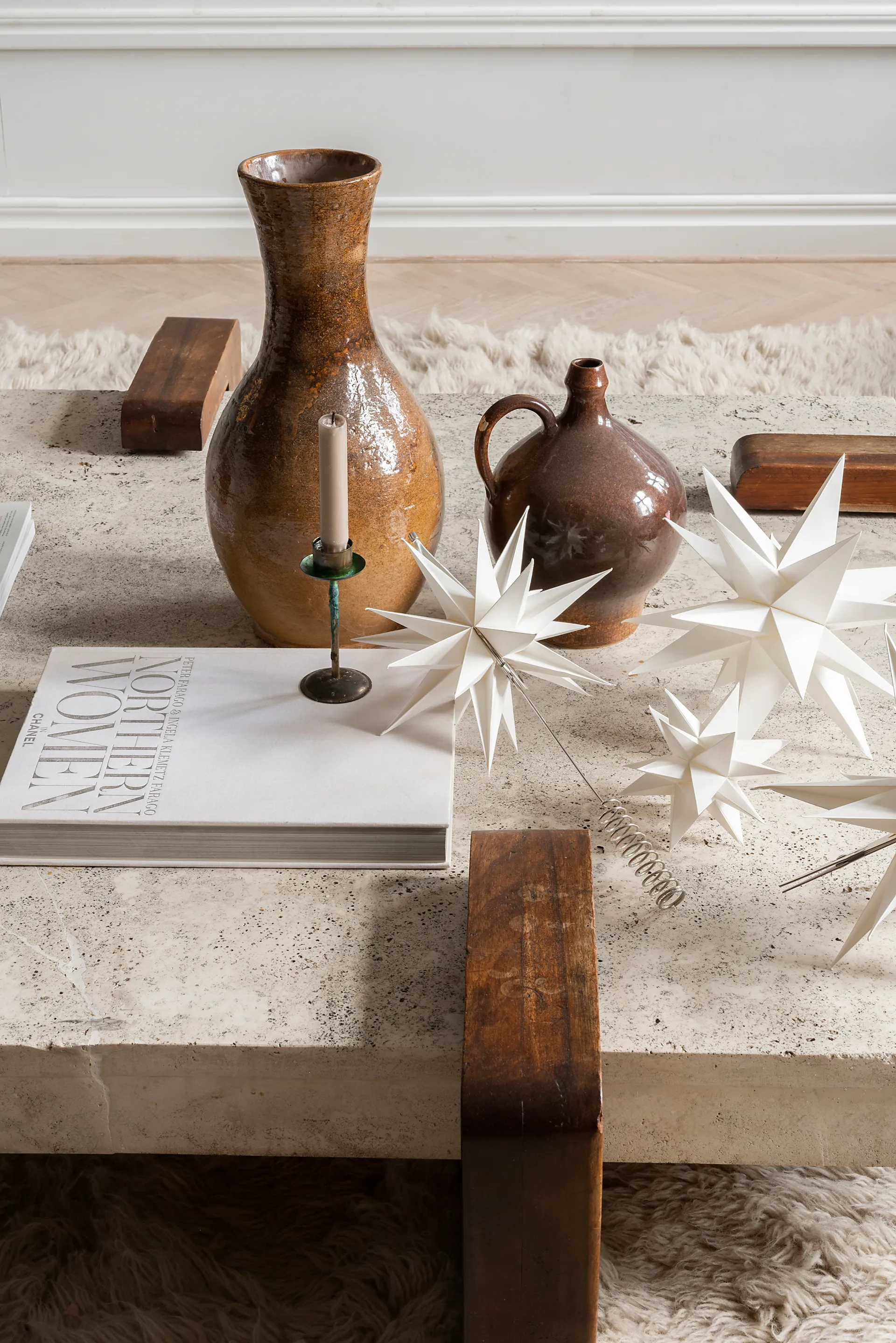 Sputnik Adventsstern Ø15cm, Weiß Watt & Veke