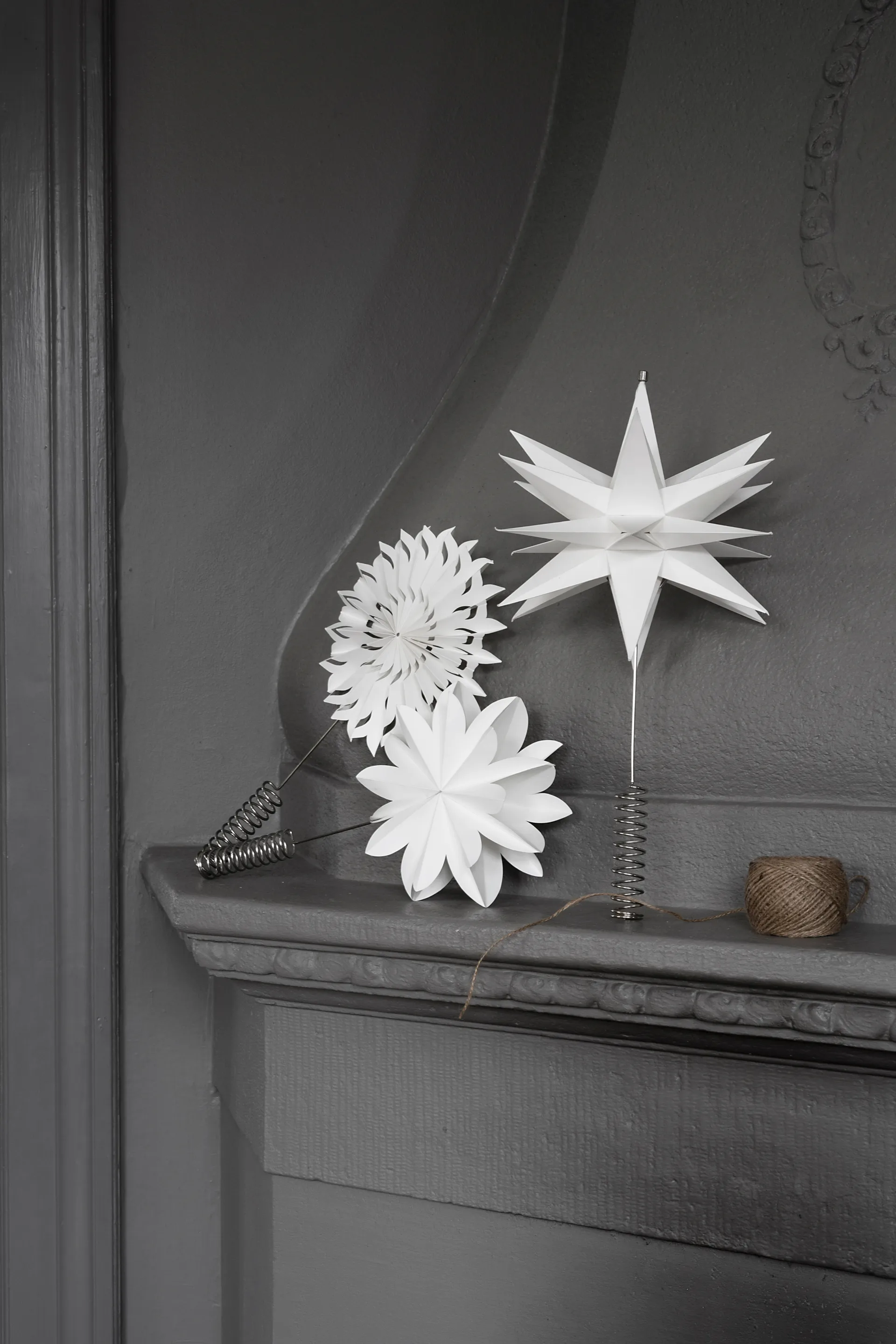 Sputnik Spitzenstern Ø25 cm, Weiß Watt & Veke