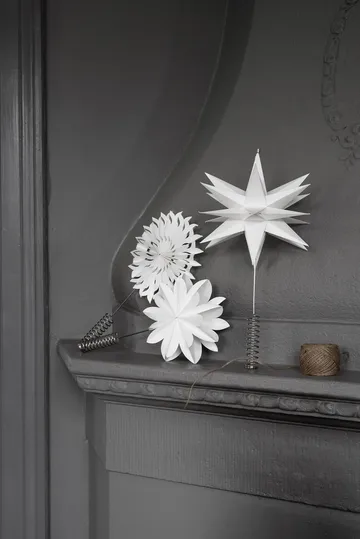 Sputnik Spitzenstern Ø25 cm - Weiß - Watt & Veke