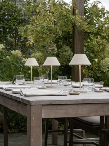 Teya Tischleuchte portable - Offwhite, Ø15x26 cm - Watt & Veke