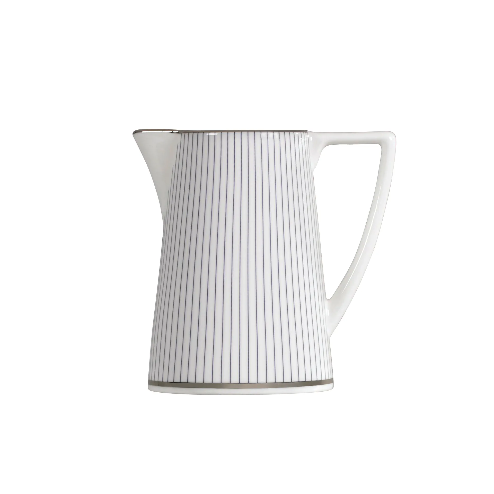 Pin Stripe Milchkanne 20cl, Weiß Wedgwood