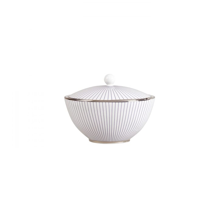 Pinstripe Zuckerschale mit Deckel - Weiß - Wedgwood