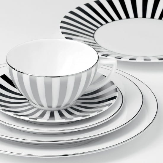 Platinum Teller gestreift, Ø 23cm Wedgwood