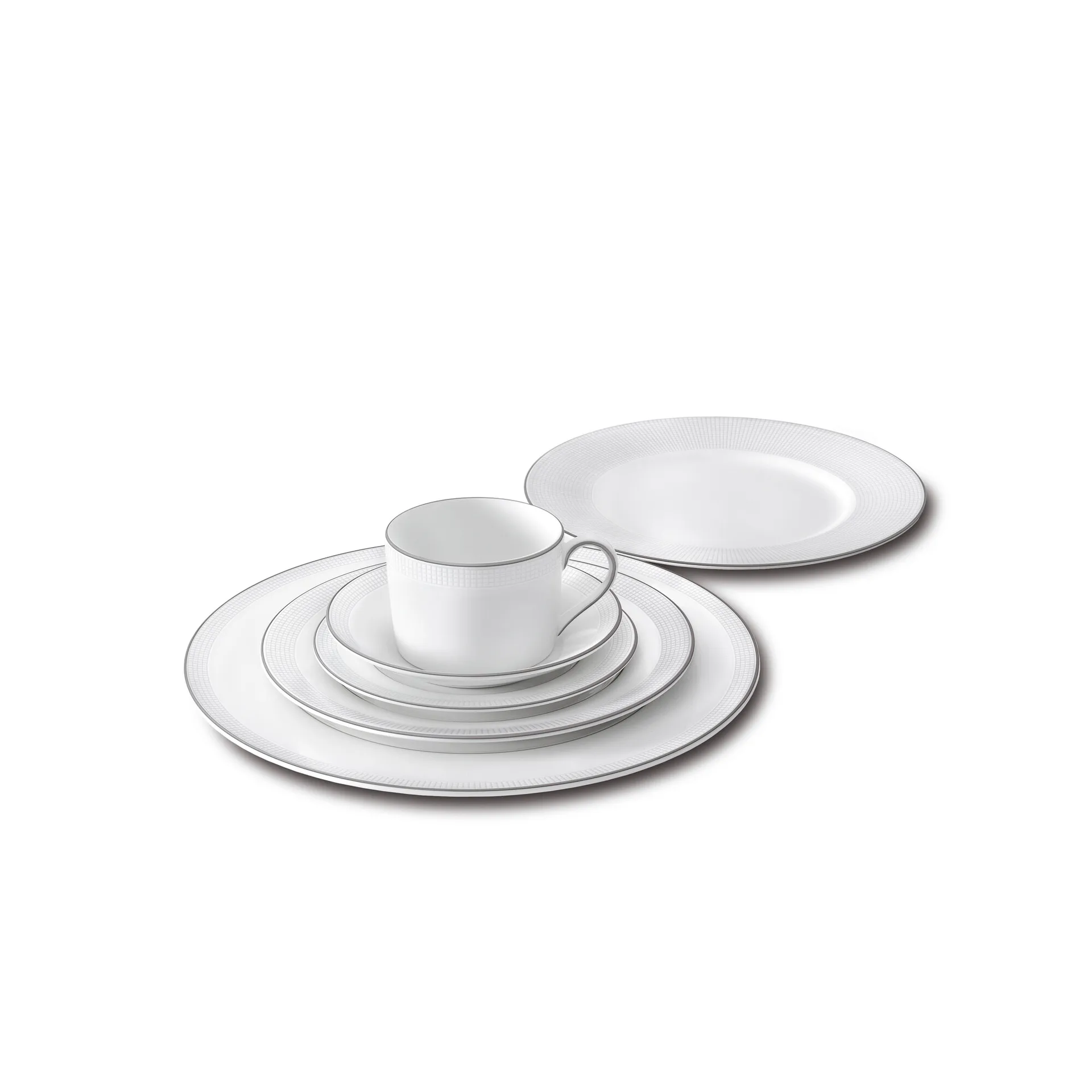 Vera Wang Blanc Sur Blanc Espressoteller, Ø12,5cm Wedgwood