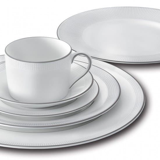 Vera Wang Blanc Sur Blanc Teeuntersetzer, Weiß Wedgwood