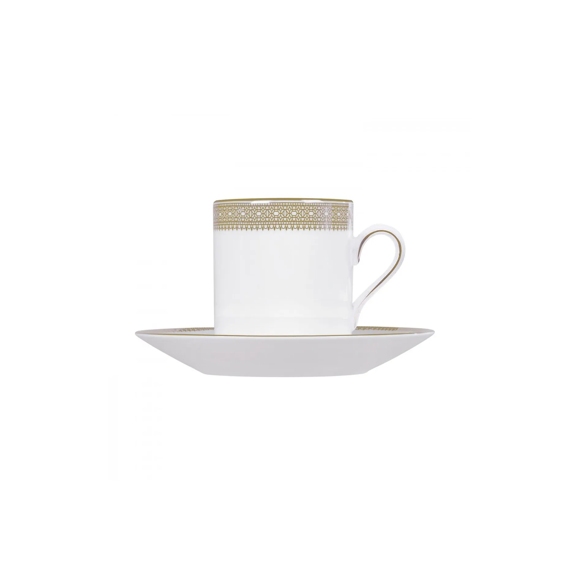 Vera Wang Lace Gold Teller für Kaffeekanne, Weiß Wedgwood