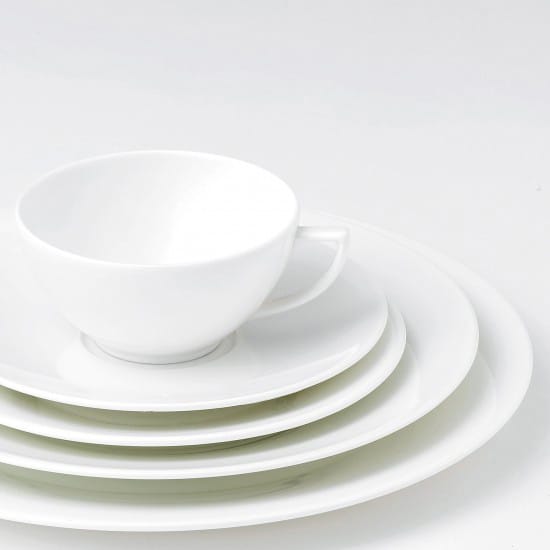 White Strata Teller, Ø 27cm Wedgwood