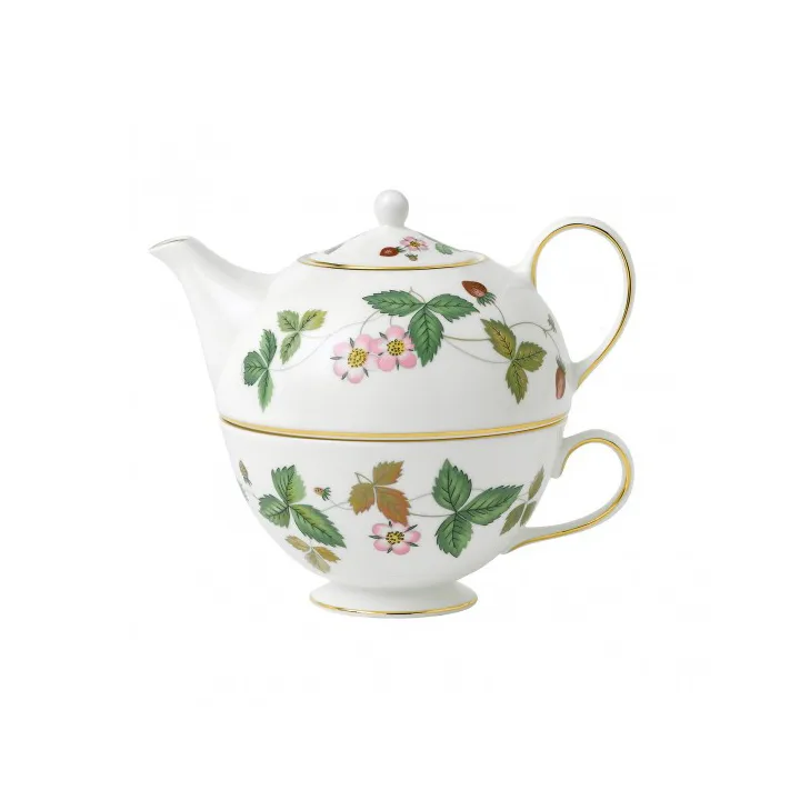 Wild Strawberry Teekanne mit Tasse - Multi - Wedgwood