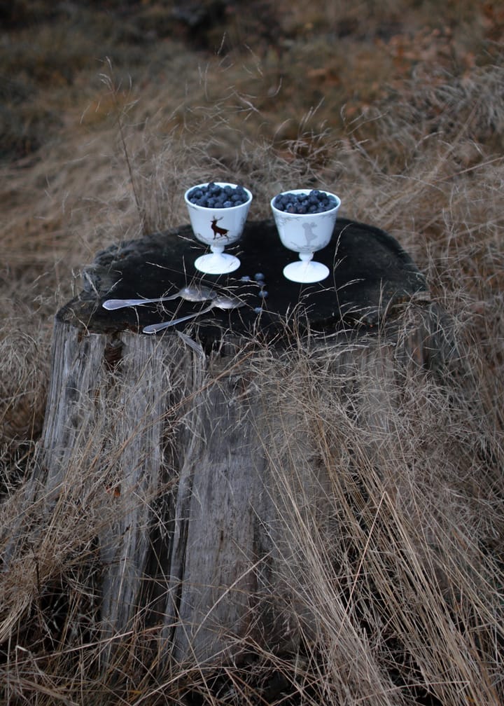 Alveskog Dessertschale auf Fuß Ø11cm, Weiß Wik & Walsøe