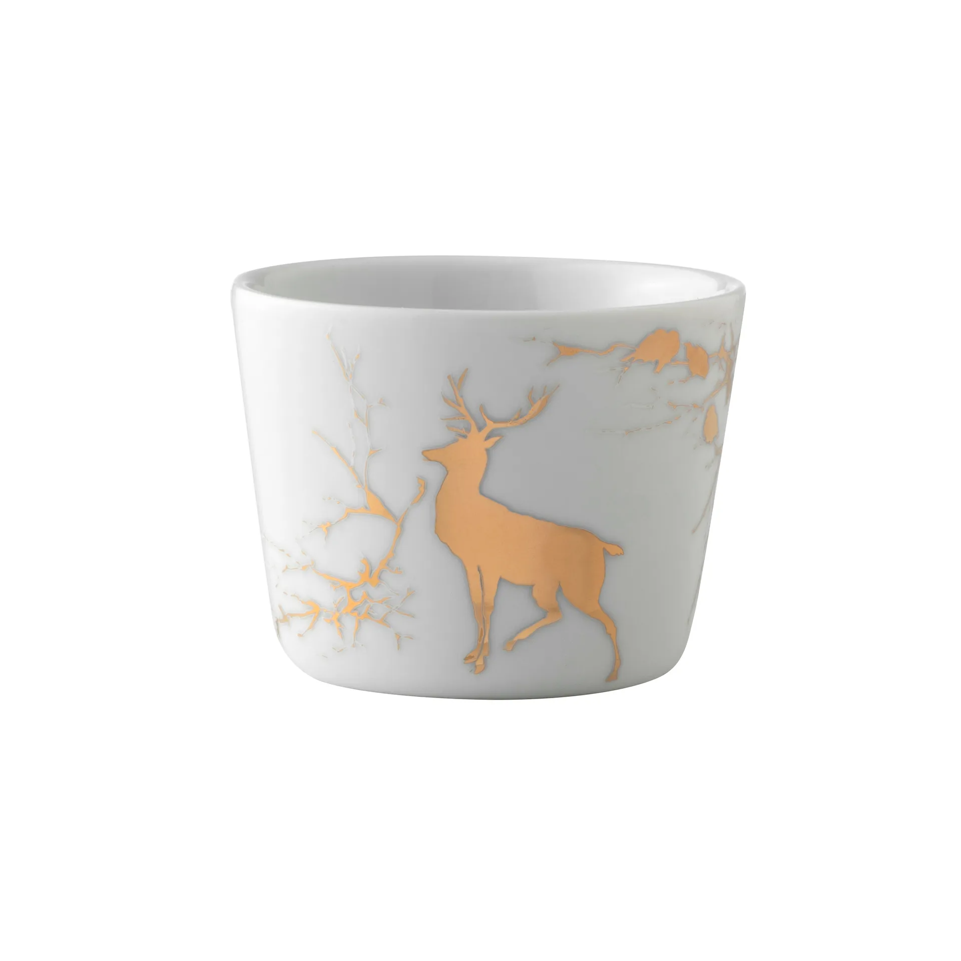 Alveskog Schale 9cm, Weiß-gold Wik & Walsøe