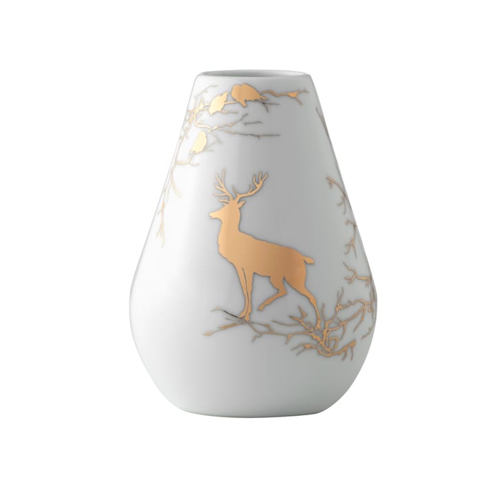 Alveskog Vase 15cm, Weiß-gold Wik & Walsøe