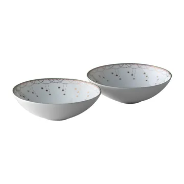 Julemorgen Garland kleine Schale 2er-Pack Ø12 cm - Weiß - Wik & Walsøe