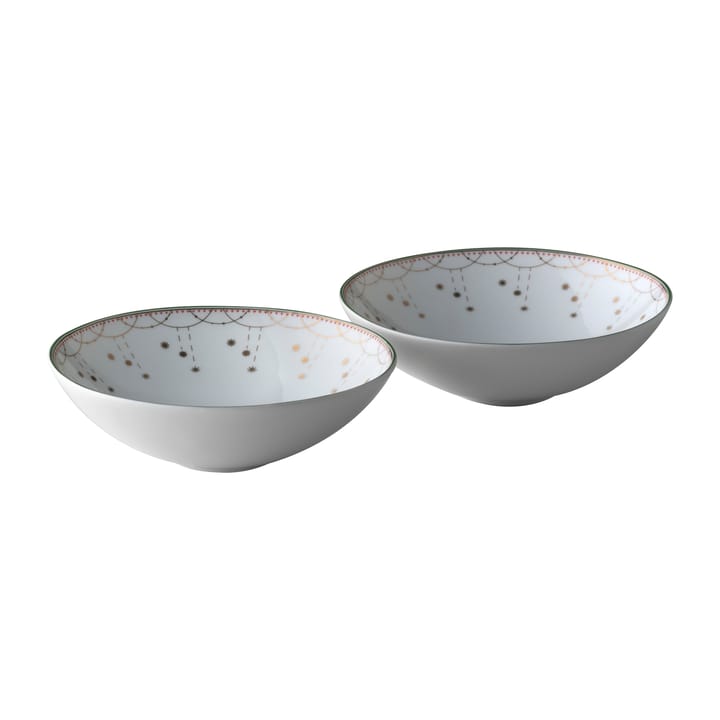 Julemorgen Garland kleine Schale 2er-Pack Ø12 cm - Weiß - Wik & Walsøe