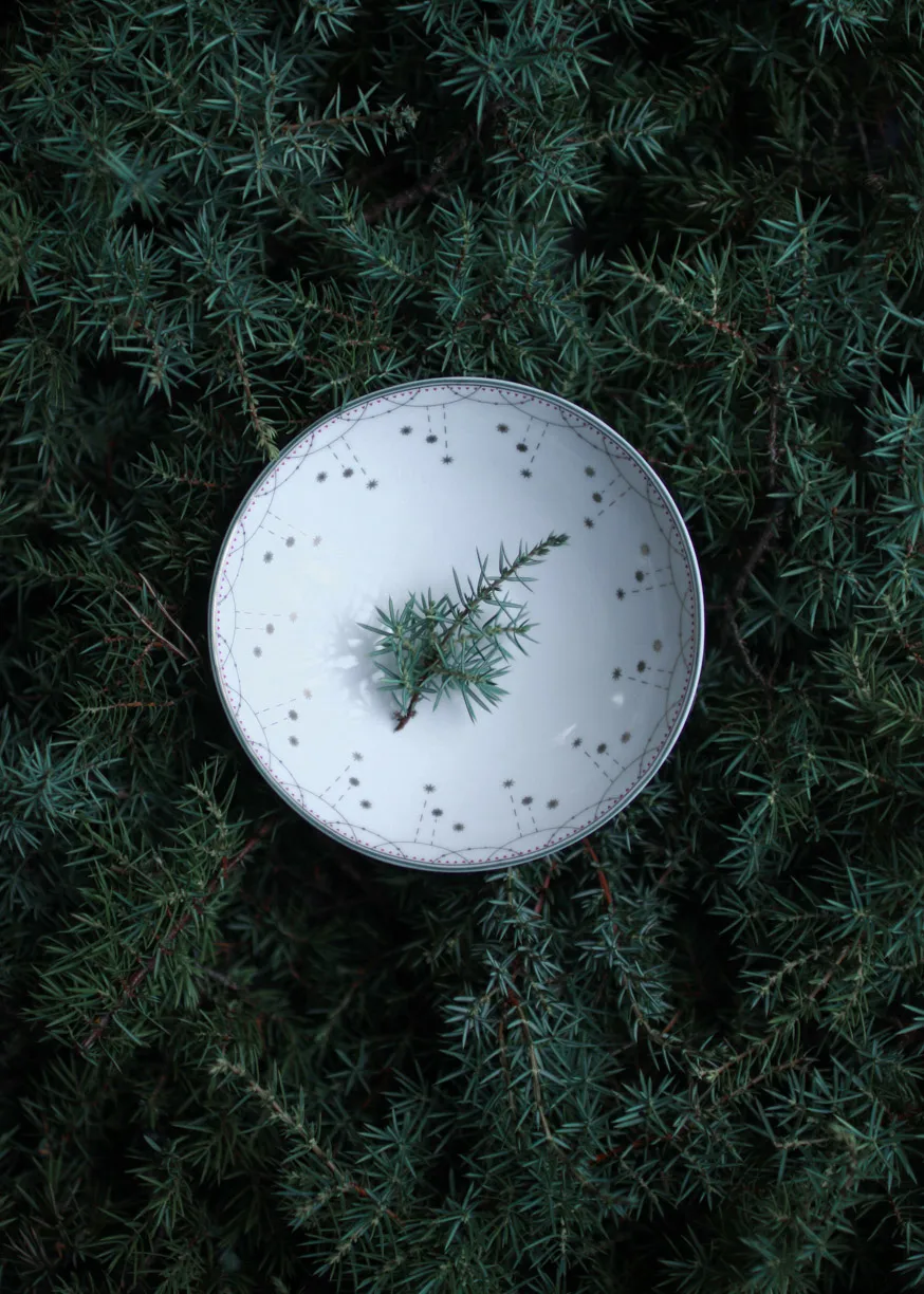 Julemorgen Garland kleine Schale 2er-Pack Ø12 cm, Weiß Wik & Walsøe