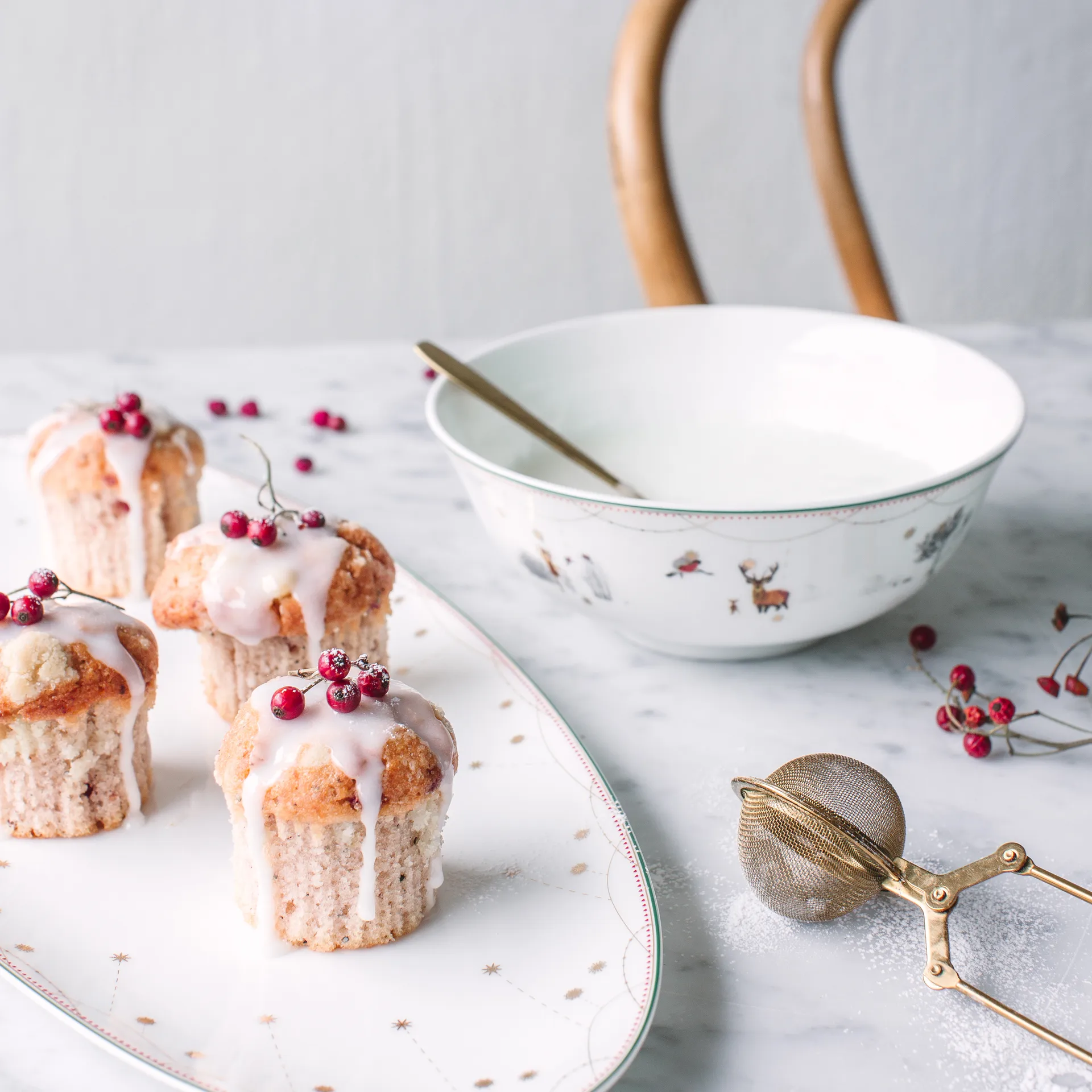 Julemorgen Schale, 22cm Wik & Walsøe