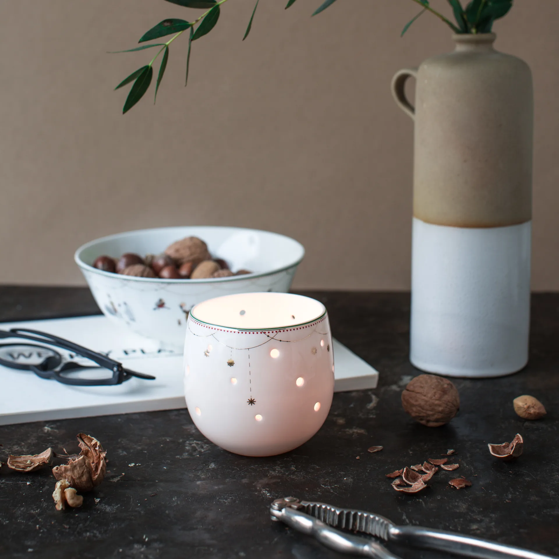 Julemorgen Schale-Windlicht, 8cm Wik & Walsøe