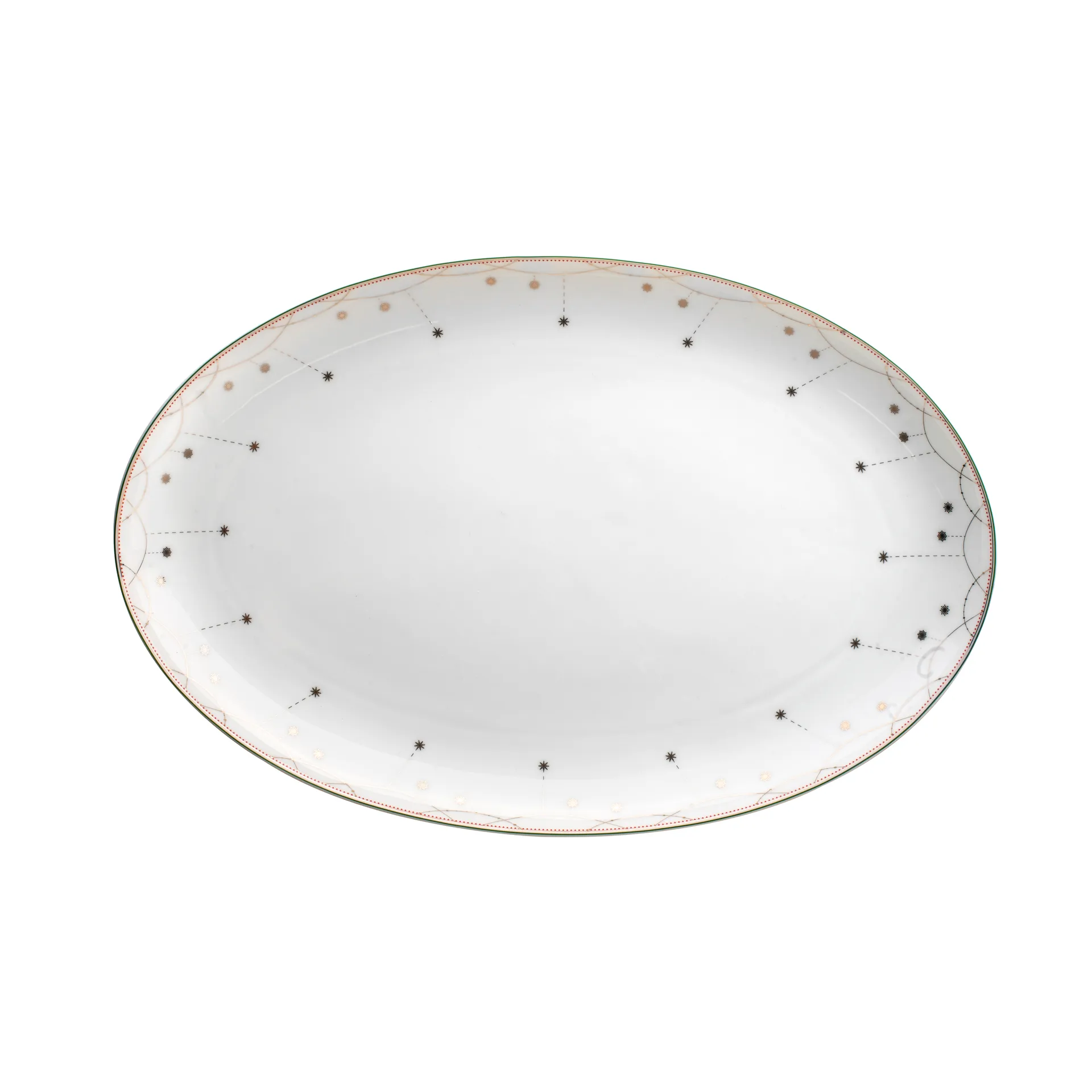 Julemorgen Servierteller oval, 45cm Wik & Walsøe