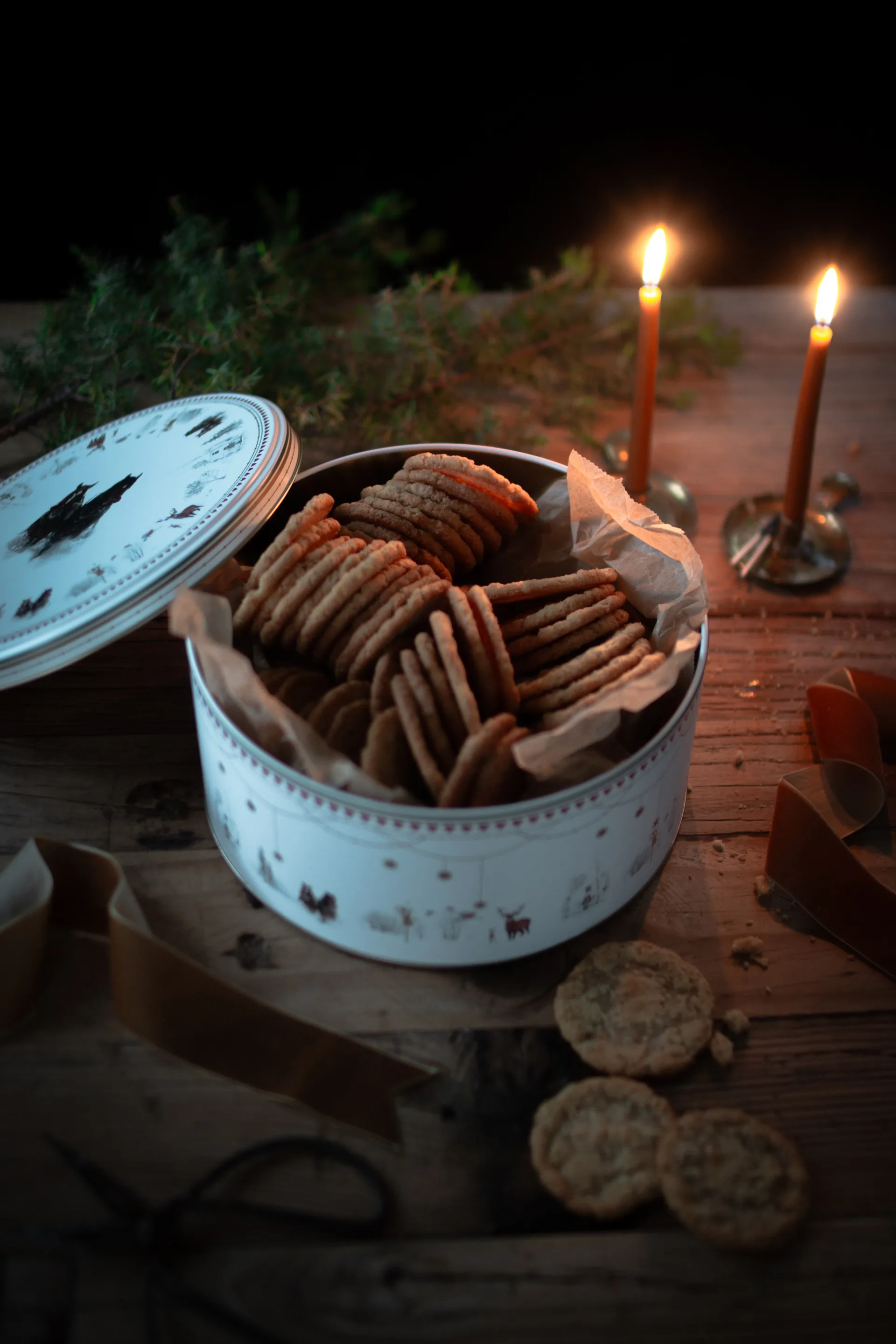 Julemorgen Story Keksdose 2 Teile, Weiß-Multi Wik & Walsøe