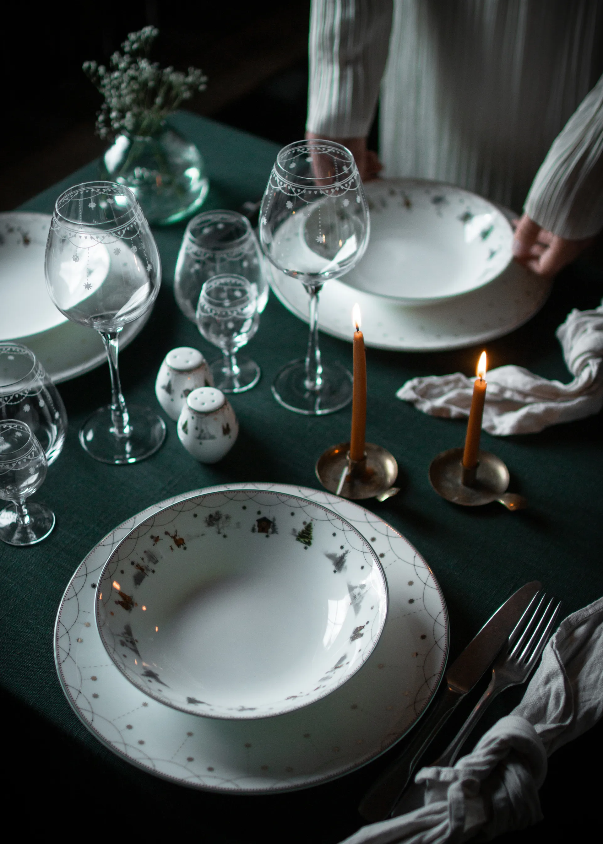 Julemorgen Story Salz- & Pfefferstreuer 2-teilig, Weiß Wik & Walsøe