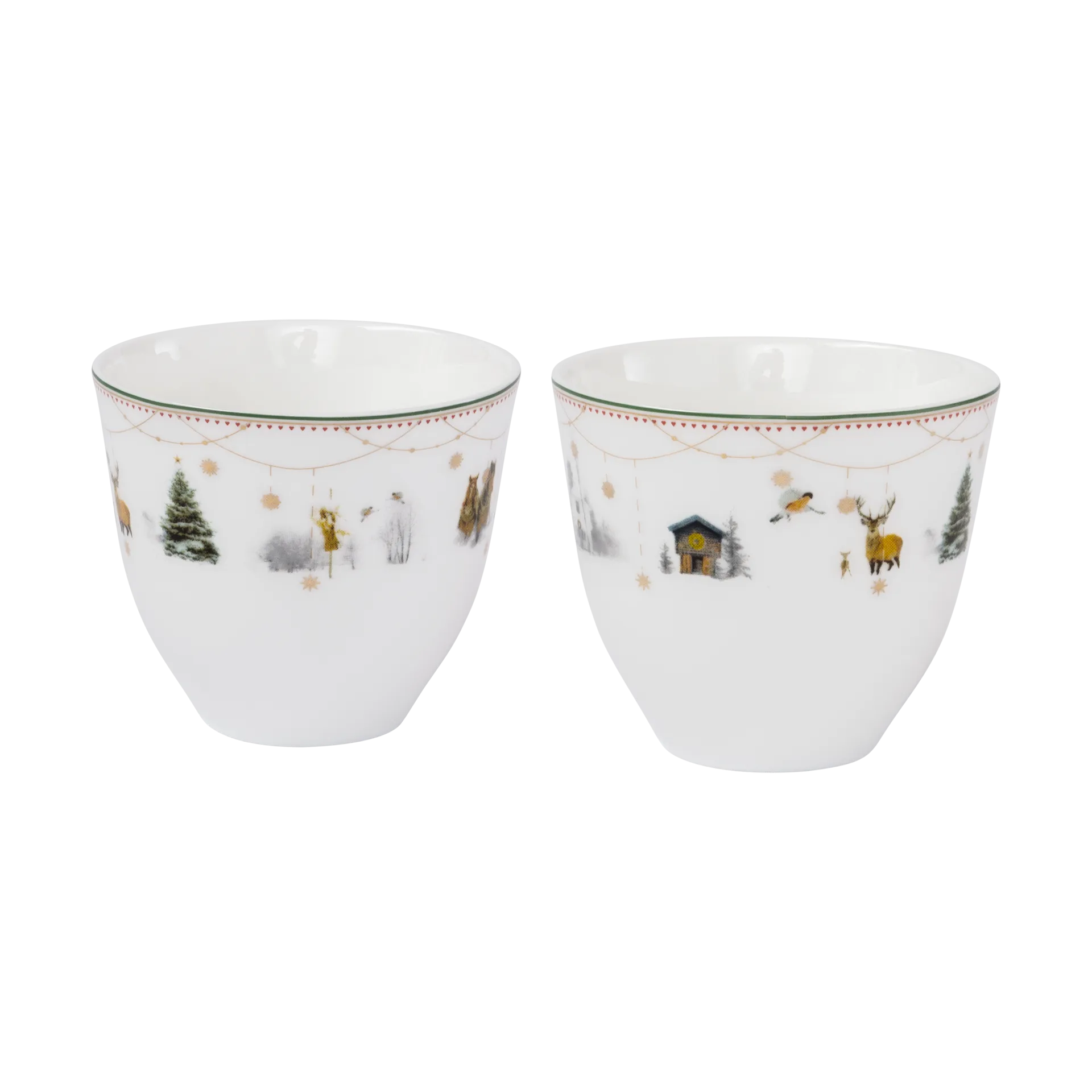 Julemorgen Story Tasse 2er-Pack 20 cl, Weiß Wik & Walsøe
