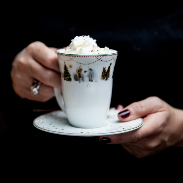 Julemorgen Tasse und Teller 20cl - Weiß - Wik & Walsøe