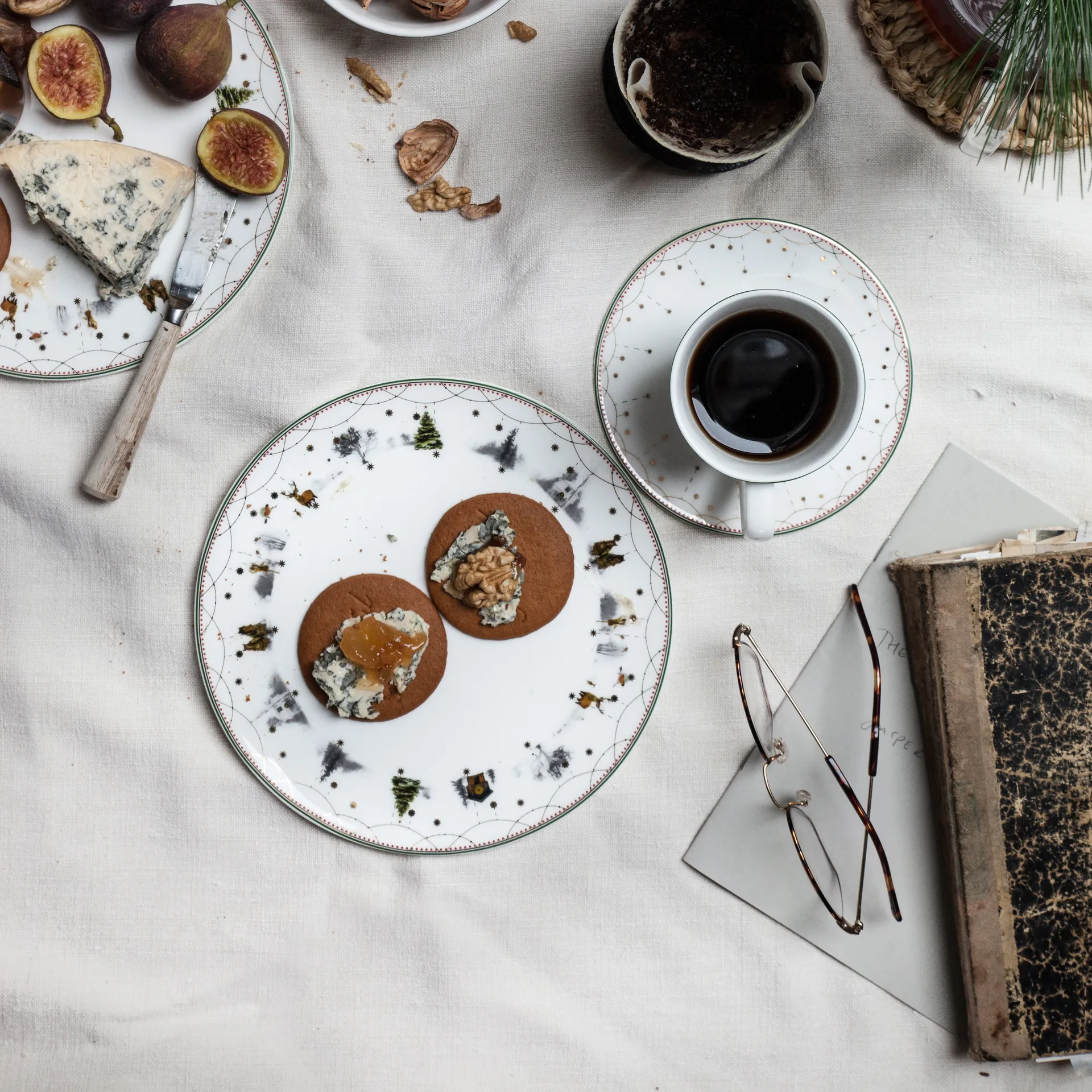 Julemorgen Teller Ø20 cm 6er-Pack Wik & Walsøe