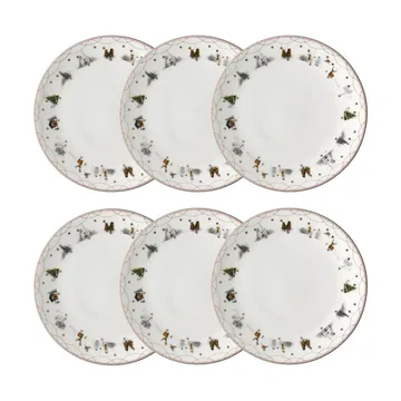Julemorgen Teller Ø28 cm 6er-Pack - undefined - Wik & Walsøe