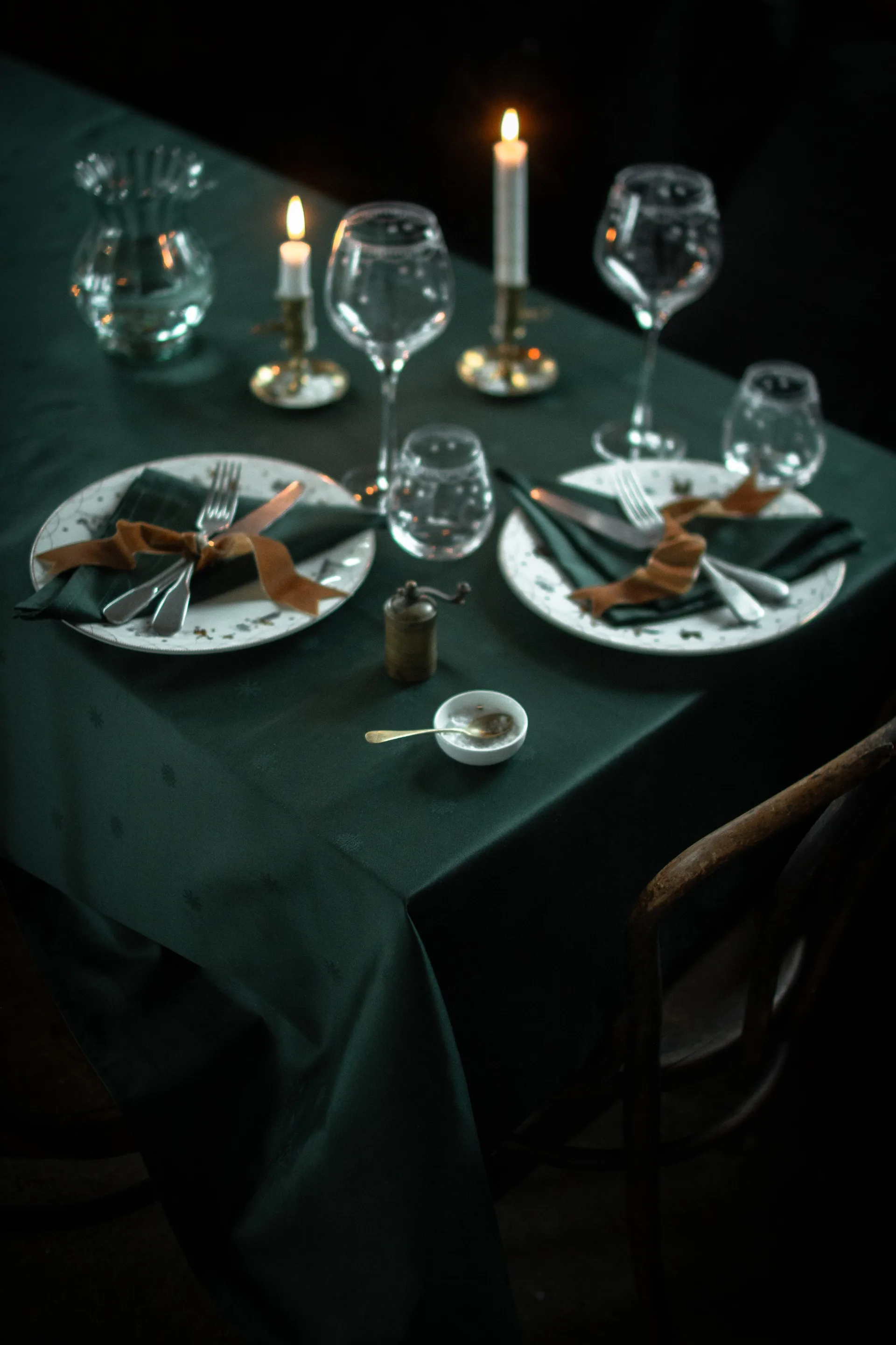 Julemorgen Tischdecke, Grün, 140x240 cm Wik & Walsøe