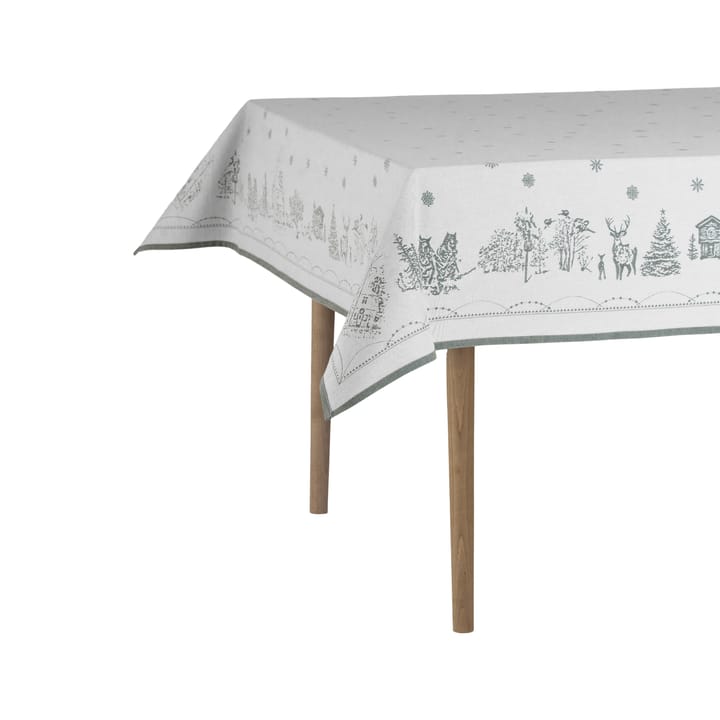 Julemorgen Tischdecke, Weiß-grün, 140x300 cm Wik & Walsøe