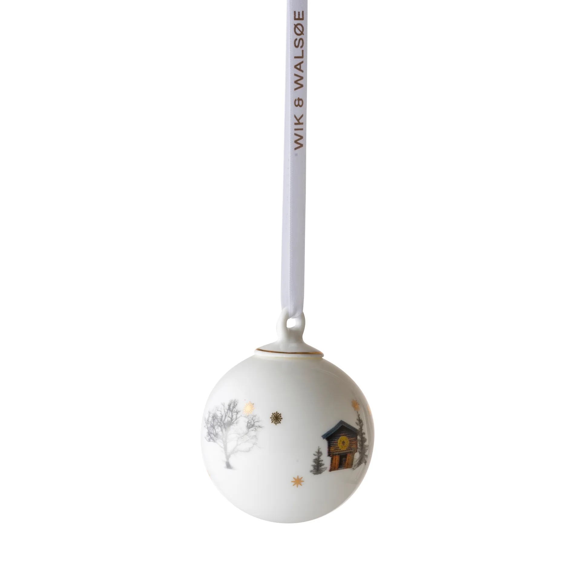 Julemorgen Weihnachtskugel klein, Hütte Wik & Walsøe