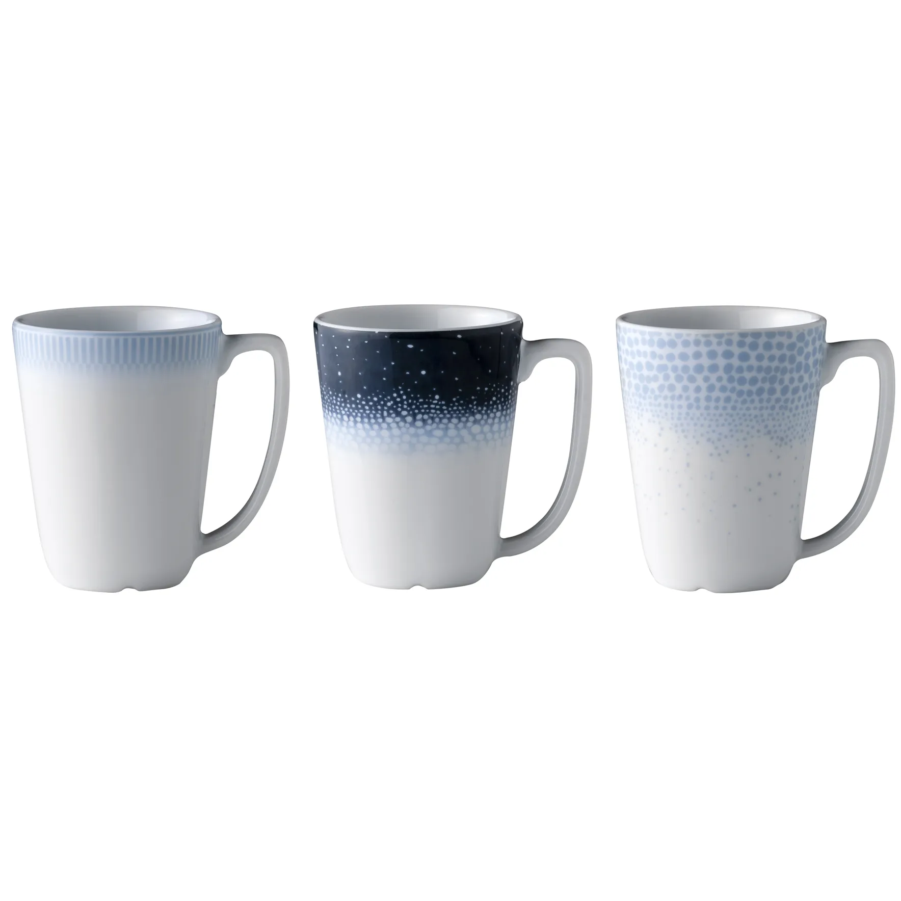 Osean Tasse 20cl 3er Pack, Blau-weiß Wik & Walsøe