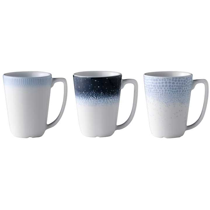 Osean Tasse 20cl 3er Pack - Blau-weiß - Wik & Walsøe