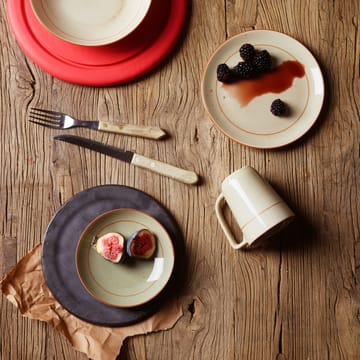 Rustikk tiefer Teller grün - 13cm - Wik & Walsøe