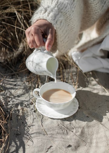 Slåpeblom Teetasse und Untertasse 30cl - Grau - Wik & Walsøe