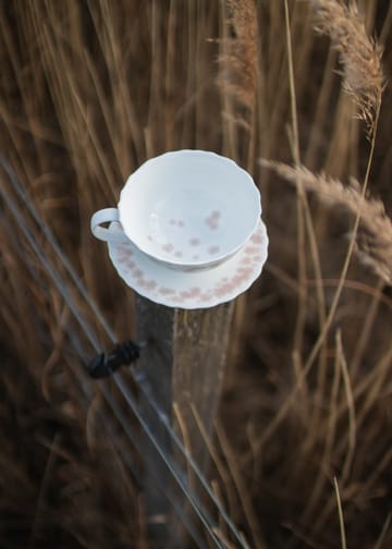 Slåpeblom Teetasse und Untertasse 30cl - Rosa - Wik & Walsøe