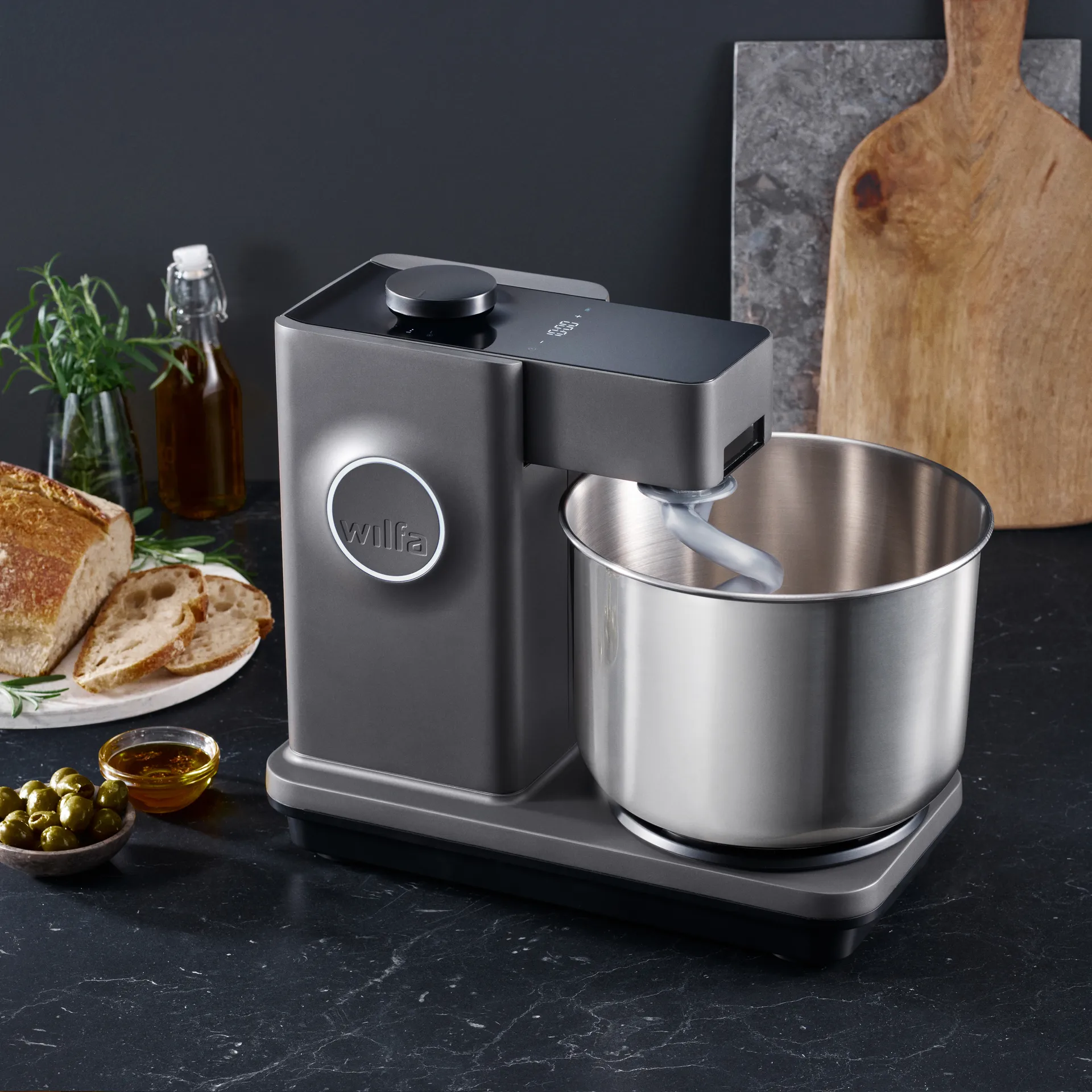 Probaker timer KM2GY-T70 Küchenmaschine 7-teilig, Titan Wilfa