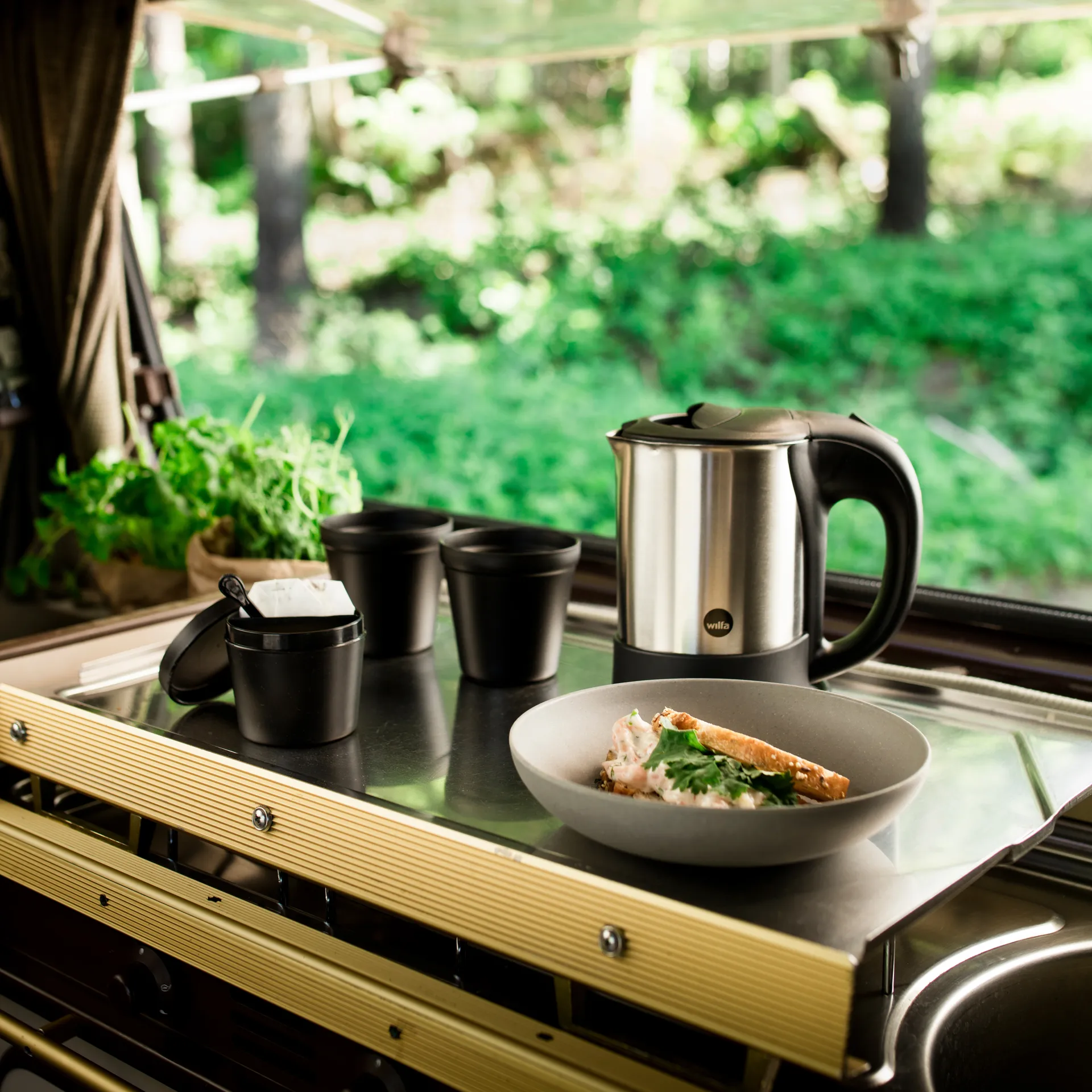 TK-1000 Reisewasserkocher 50 cl, Edelstahl Wilfa