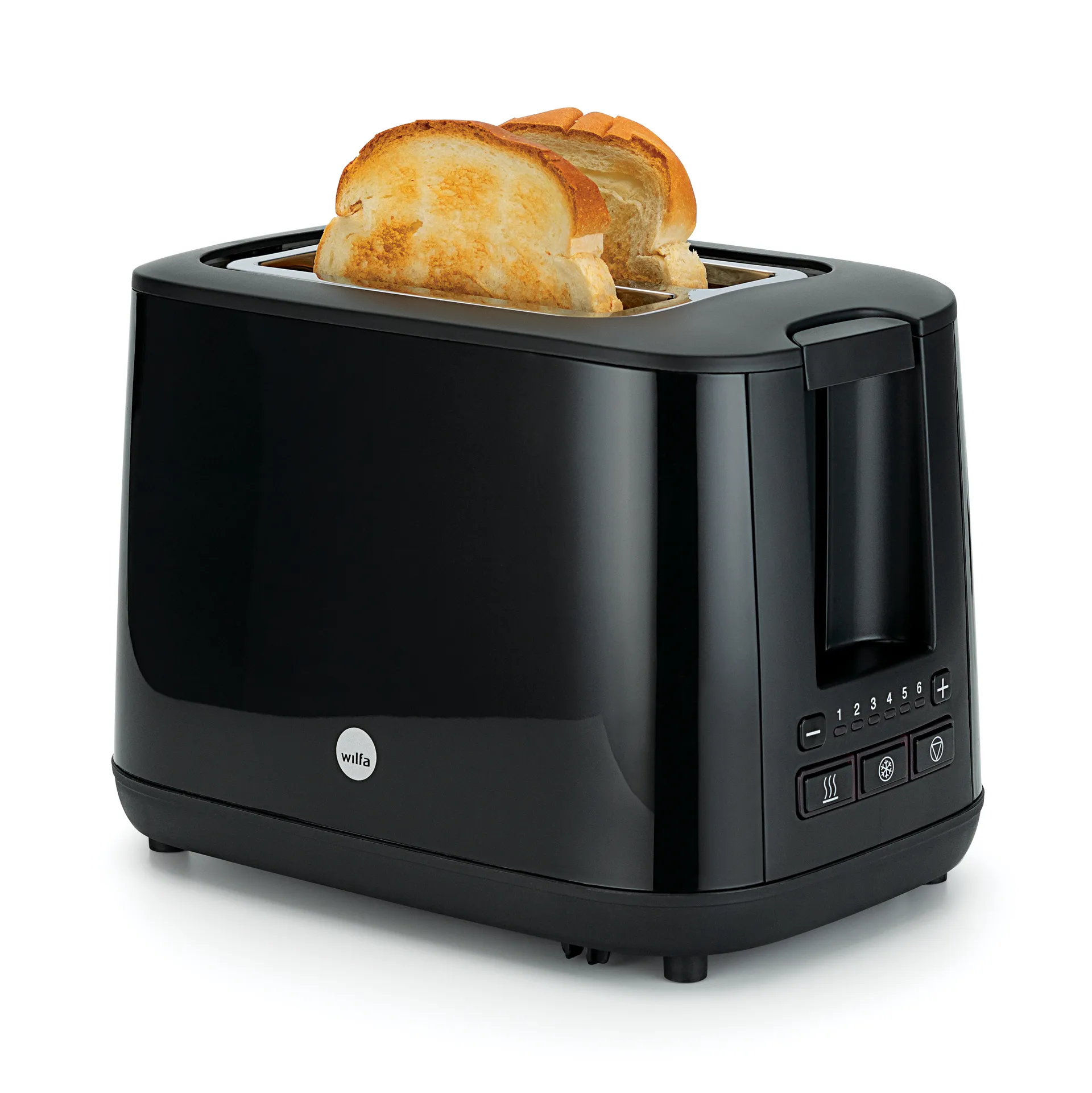 TO3GB-1000 Toaster 2 Scheiben, Schwarz Wilfa