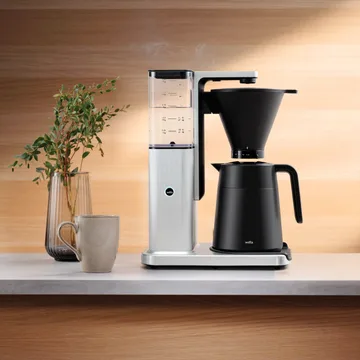 Wilfa Zense Alux Thermokaffeemaschine - Aluminium-schwarz, 1,25 l - Wilfa