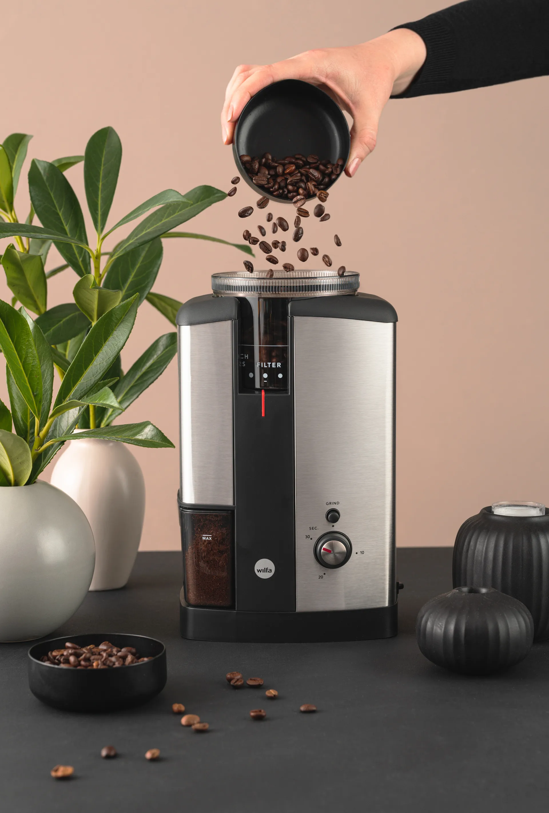 WSCG-2 Kaffeemühle, Edelstahl Wilfa
