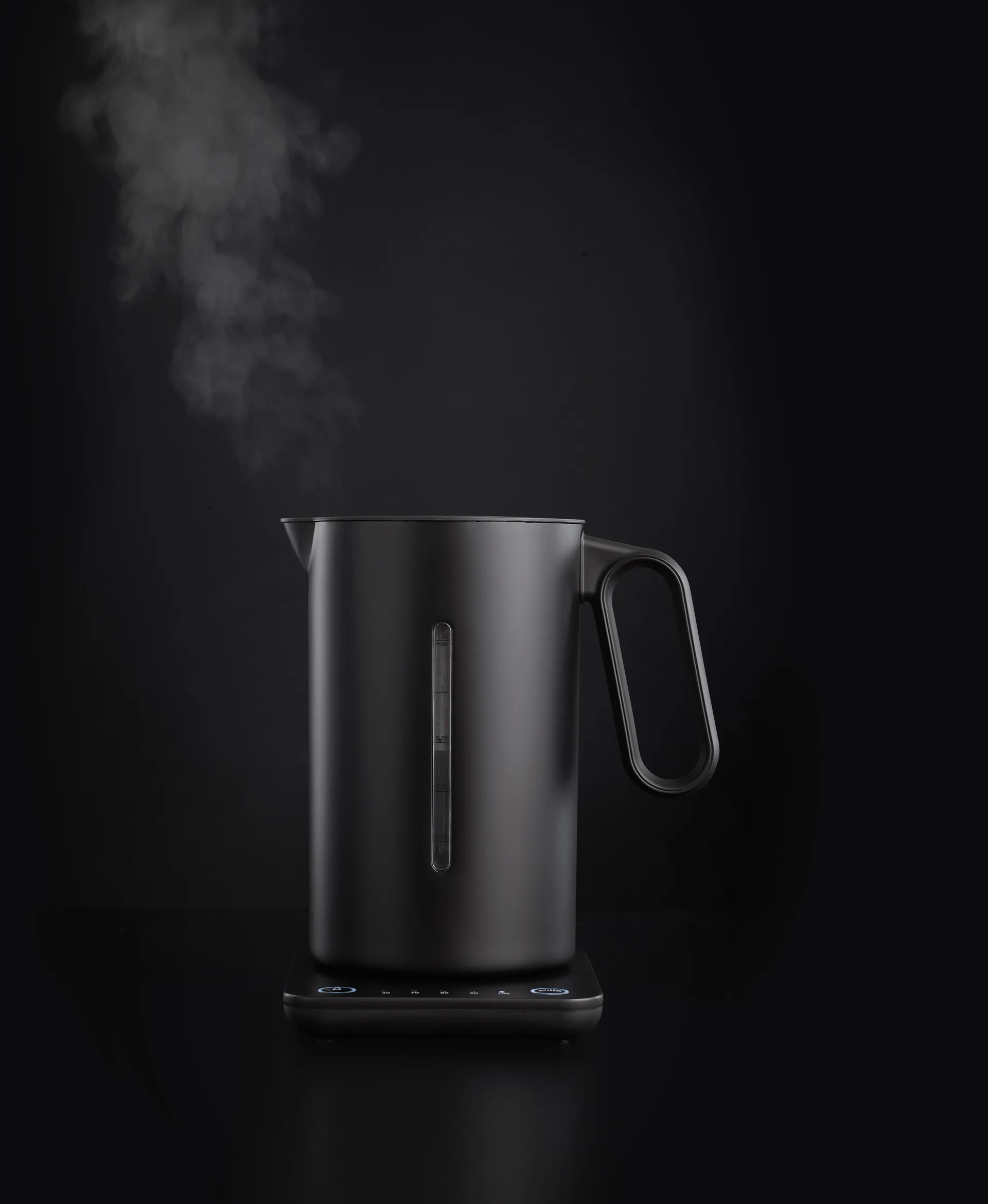 WSDK-2000B Wasserkocher Temperaturwahl 1,25 L, Schwarz Wilfa