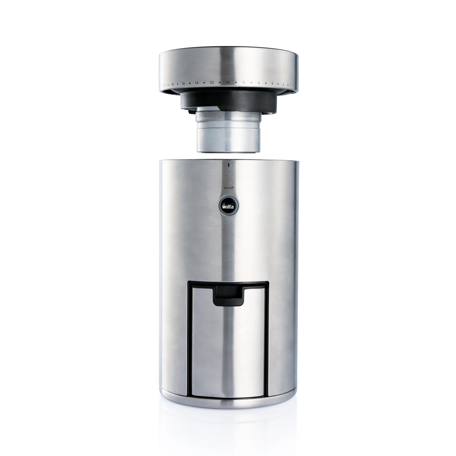 WSFB-100S Kaffeemühle, Silber Wilfa