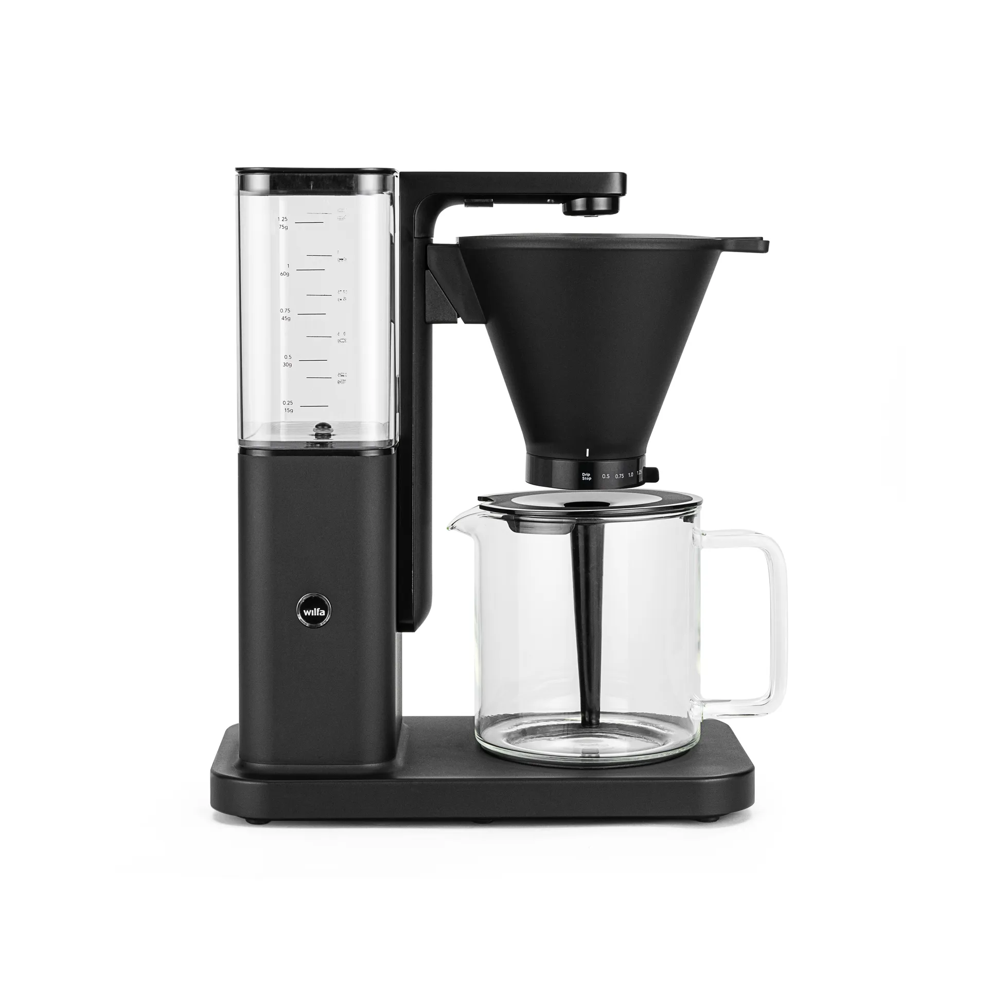 Zense CM10AB-M125 alux Kaffeemaschine, Schwarz Wilfa